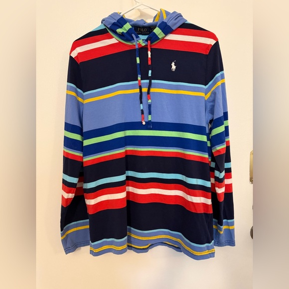 Ralph Lauren Other - Polo Ralph Lauren Striped Jersey Hooded Long Sleeve T-shirt